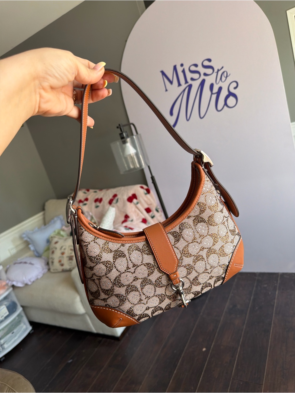 Coach Crystal Jacquard Hampton Hobo Limited Re-Edition